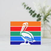 サンクトペテルブルク国旗を掲げたはがき ポストカード (スタンド正面)