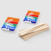 サンクトペテルブルク国旗を掲げたハンドファンのセット ハンドファン (組立なし)