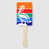 サンクトペテルブルク国旗を掲げたハンドファンのセット ハンドファン (正面)