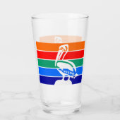 サンクトペテルブルク国旗を掲げた愛国的なガラス杯 タンブラーグラス (裏面)