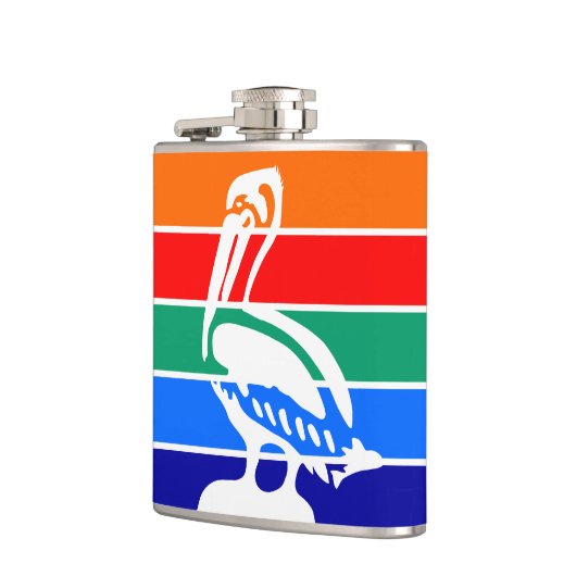 サンクトペテルブルク国旗を掲げた愛国的なフラスコ フラスク (左)