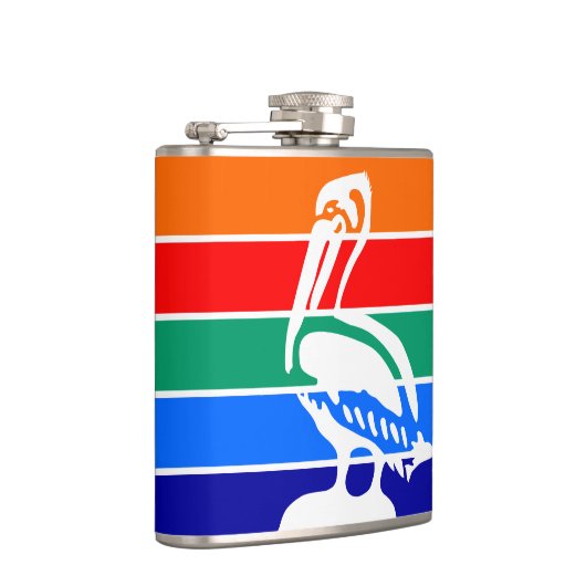 サンクトペテルブルク国旗を掲げた愛国的なフラスコ フラスク (右)