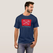 サンクトペテルブルク国旗、ロシアTシャツ Tシャツ (正面フル)