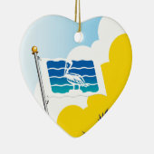 サンクトペテルブルク州フロリダ州旗 セラミックオーナメント (右)