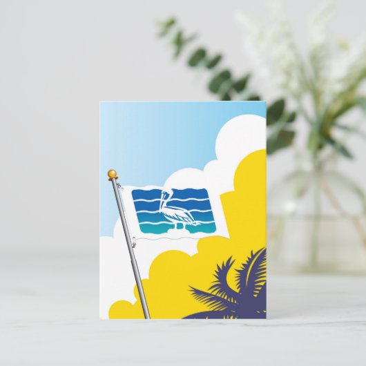 サンクトペテルブルク州フロリダ州旗 ポストカード (スタンド正面)