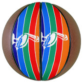 サンクトペテルブルク州旗を持つフルサイズバスケットボール バスケットボール (縦)