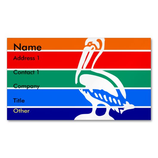 サンクトペテルブルク州旗を持つ名刺マグネット マグネット名刺 (正面)