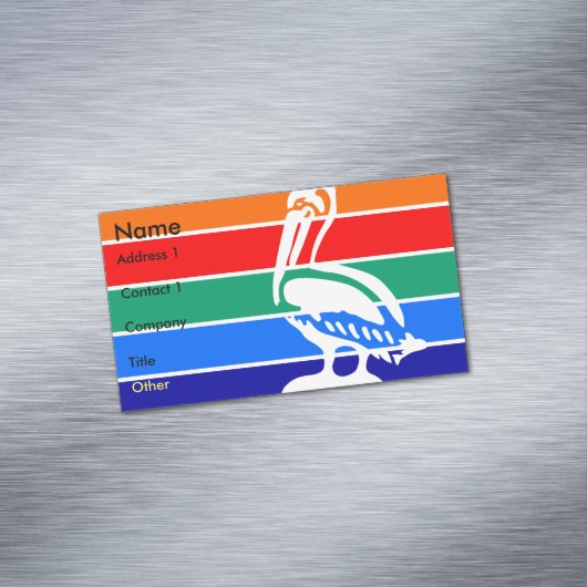 サンクトペテルブルク州旗を持つ名刺マグネット マグネット名刺 (インサイチュ)