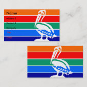 サンクトペテルブルク州旗を持つ名刺 名刺 (正面/裏面)