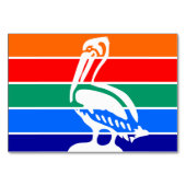 サンクトペテルブルク州旗を持つ愛国的なテーブルカード テーブルナンバー (裏面)