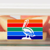 サンクトペテルブルク州旗を持つ愛国的なラベル ラベル (貼付)