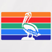 サンクトペテルブルク州旗を持つ愛国的なラベル ラベル (デザイン1)