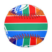 サンクトペテルブルク州旗を持つ愛国的野球 野球ボール (正面)