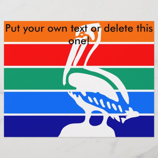 サンクトペテルブルク州旗を掲げたチラシ チラシ (正面)