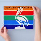 サンクトペテルブルク州旗を掲げたチラシ チラシ (手)