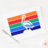 サンクトペテルブルク市旗フロリダ・アメリカ 長方形シール (封筒)