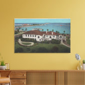 サンクトペテルブルク，フロリダ – ヨットの空中 キャンバスプリント (インサイチュ (リビング))