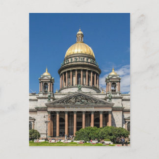 サンクトペテルブルク・ロシアの聖アイザック大聖堂 ポストカード