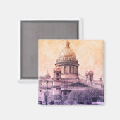 サンクトペテルブルク、ロシアホリデー マグネット (正面/裏面)