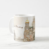 サンクトペテルブルク，ロシア コーヒーマグカップ (正面左)