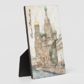 サンクトペテルブルク，ロシア フォトプラーク (側面)