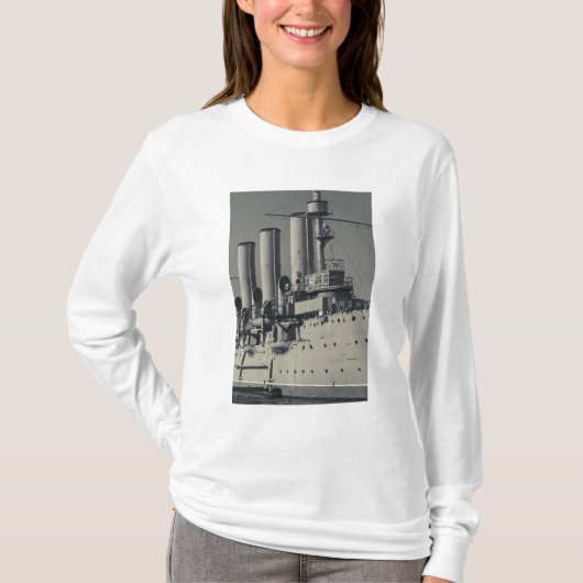 サンクトペテルブルク、巡洋艦アヴローラ Tシャツ (正面)