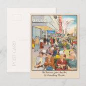 サンクトペテルブルクFloridaグリーンベンチ葉書 ポストカード (正面/裏面)