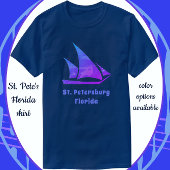サンクトペテルブルクFloridaブライトカラフル帆船 Tシャツ