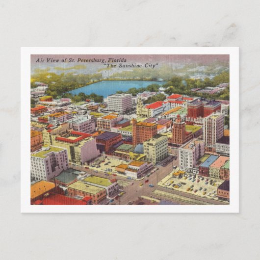 サンクトペテルブルクFloridaヴィンテージエアビュー ポストカード (正面)