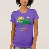 サンクトペテルブルクFlorida Palm Tree and Seagull T-Shi Tシャツ (正面)