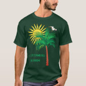 サンクトペテルブルクFlorida Palm Tree and Seagull T-Shi Tシャツ (正面)