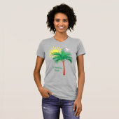 サンクトペテルブルクFlorida Palm Tree and Seagull T-Shi Tシャツ (正面フル)
