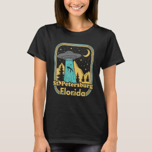 サンクトペテルブルクFlorida Ufoエイリアンハンター80s州P Tシャツ