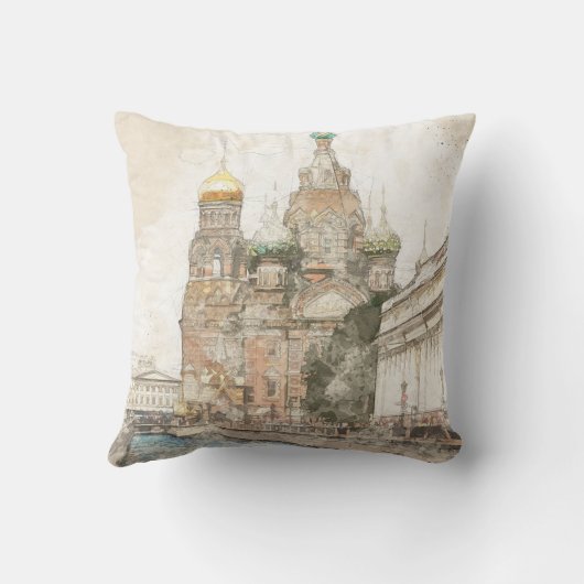 サンクトペテルブルグロシア装飾用クッションエレガント- クッション (裏面)