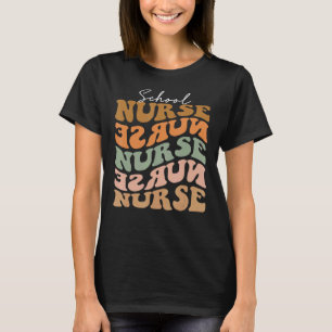 サンクフルスクールナースヴィンテージ秋ビーブズオータムル Tシャツ