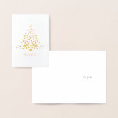 サンクフルフォーユーホリデイサンキューカード 箔カード (ディスプレー)