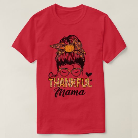 サンクフルマおもしろいマメッシーパン秋秋サンクスシ Tシャツ (デザイン正面)