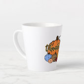 サンクフル秋カボチャデザイン カフェラテマグ (左アングル)