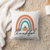 サンクフル秋レインボー装飾用クッション クッション (ブランケット)