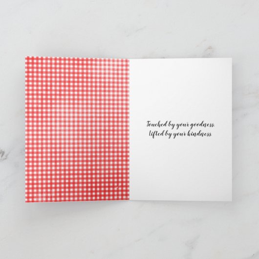 サンクユー水玉模様デイジー サンキューカード (内部)