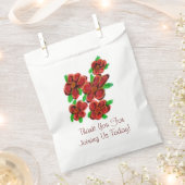 サンクユー結婚式の引き出物バッグ フェイバーバッグ (クリップ留めされた状態)