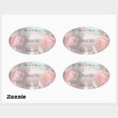 サンクユー結婚式の引き出物ラベル 楕円形シール (シート)