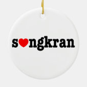 サンクラン❤️〜ハート（愛）ソンクラン セラミックオーナメント (裏面)