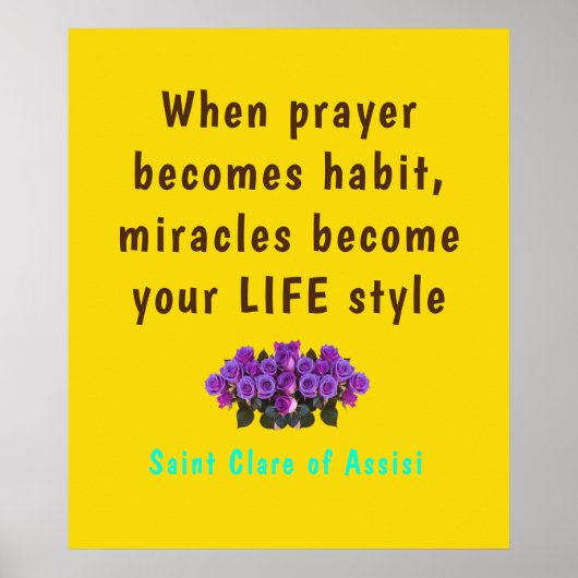 サンクレアアシシポスター ポスター (正面)