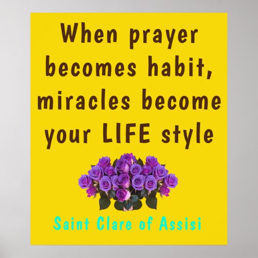 サンクレアアシシポスター ポスター (正面)