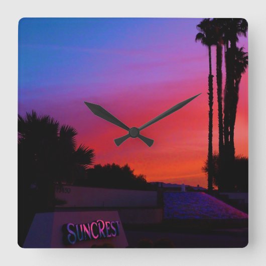 サンクレスト壁時計 スクエア壁時計 (正面)