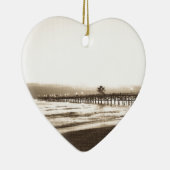 サンクレメテピアカリフォルニア州ビーチヴィンテージ写真 セラミックオーナメント (右)