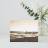 サンクレメテピアカリフォルニア州ビーチヴィンテージ写真 ポストカード (スタンド正面)