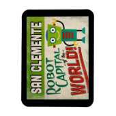 サンクレメンテカリフォルニアロボット – おもしろいヴィンテージ マグネット (縦)