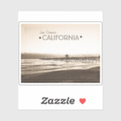 サンクレメンテピアカリフォルニアレトロヴィンテージセピア シール (シート)